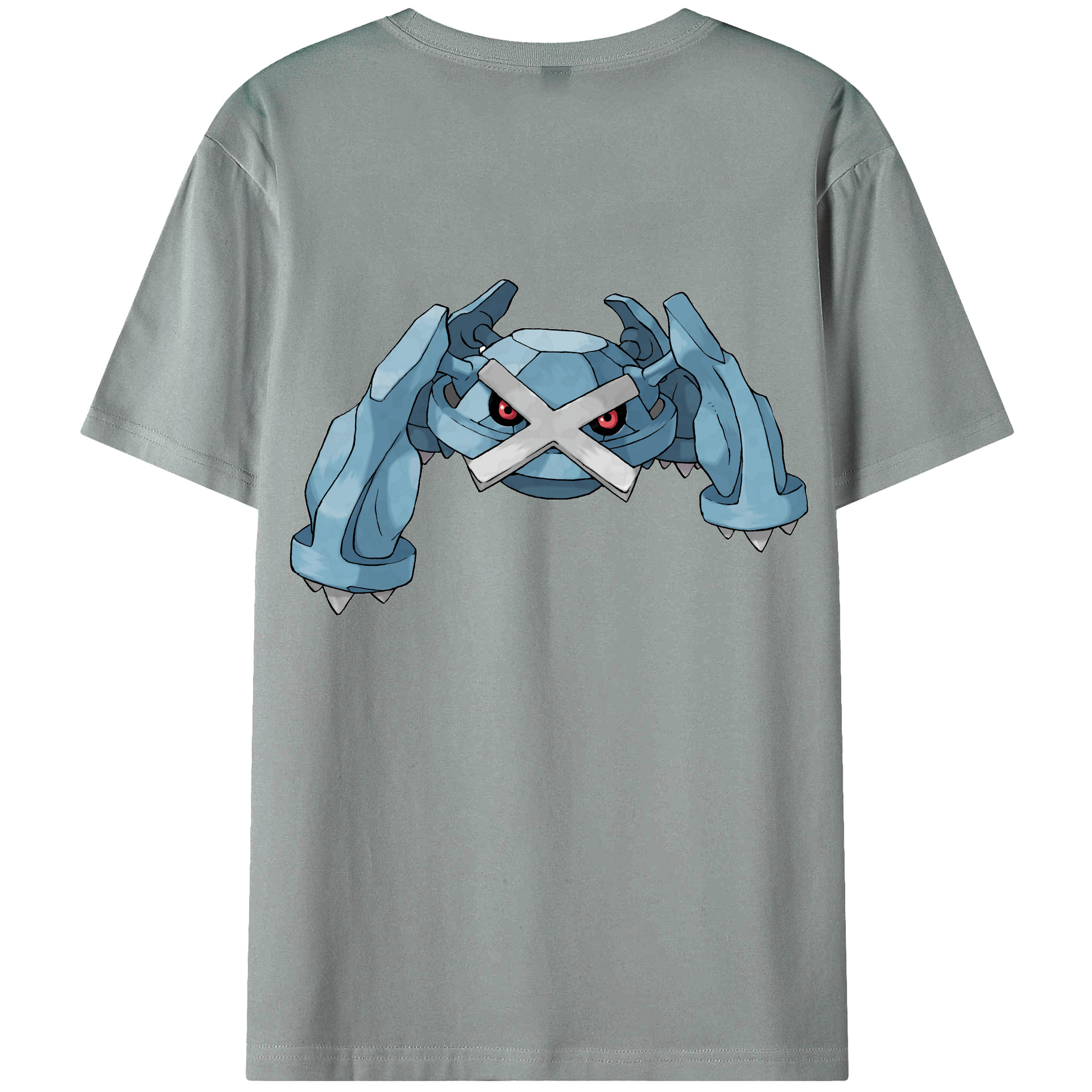 （画像用） ポケットモンスター Pokémon 綿100％ メンズ半袖Tシャツ（バックプリント） 通気性